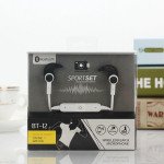 Wholesale HD Wireless Bluetooth Stereo Sports Headset BT12 (White)